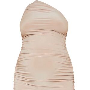 Maternity Stone Slinky One Shoulder Maxi Dress